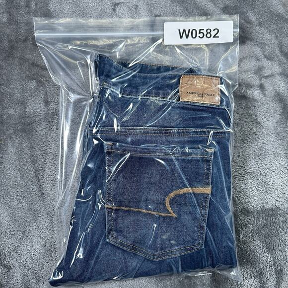 American Eagle Jegging Jeans Womens 4 Blue Denim Super Super‎ Stretch Pants - Picture 13 of 13